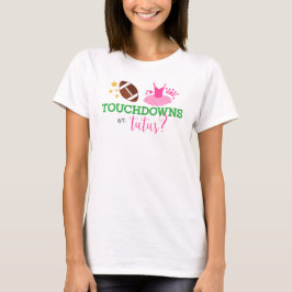 Touchdowor eller Tutus Gender Reveal T-shirt