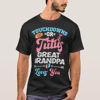 Touchdowor eller Tutus Underbar Grandpa Kärlek Du T Shirt