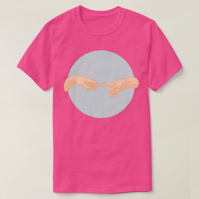 Touching Händer T Shirt (Design framsida)