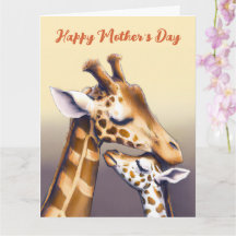 Touchingtid mellan Mor Giraffe och Calf