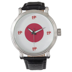 Touge rusar den Japan flaggaklockan Armbandsur