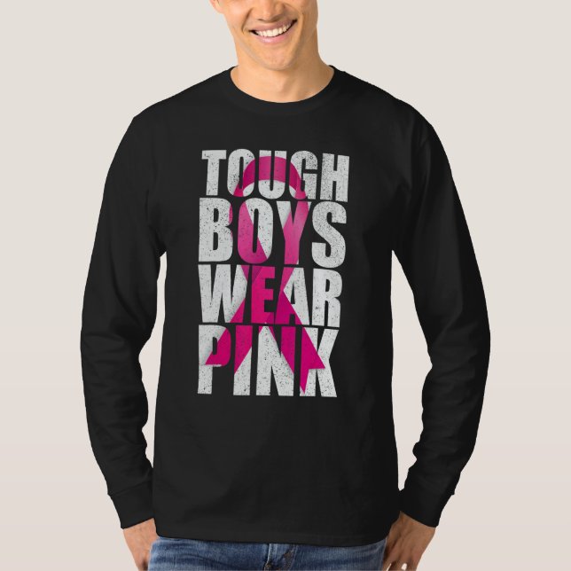 Tough Boys Wear Pink Cool Pink T Shirt (Framsida)