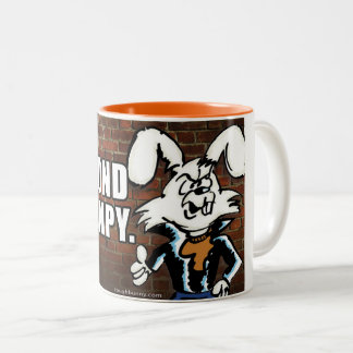 TOUGH BUNNY - GRUMPY coffee mug Två-Tonad Mugg