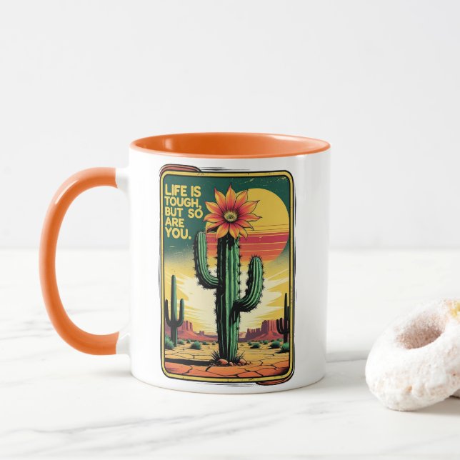 Tough like life mugg (Med munk)