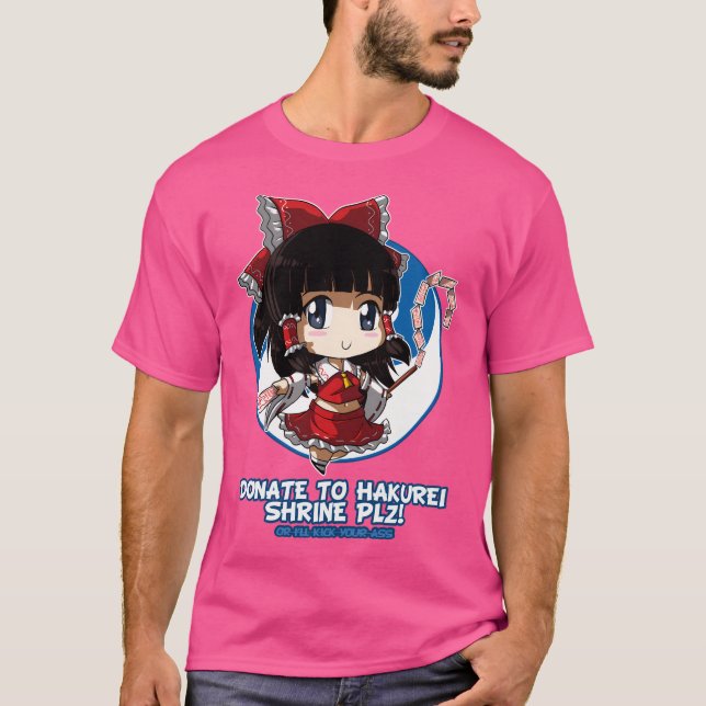 Touhou - Reimu Hakurei T Shirt (Framsida)