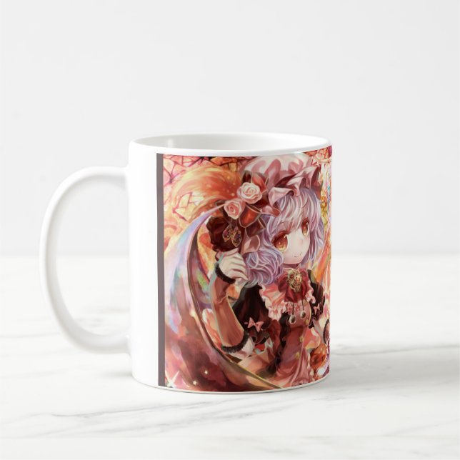 Touhou: Remilia & Flandre scharlakansröd mugg (Vänster)
