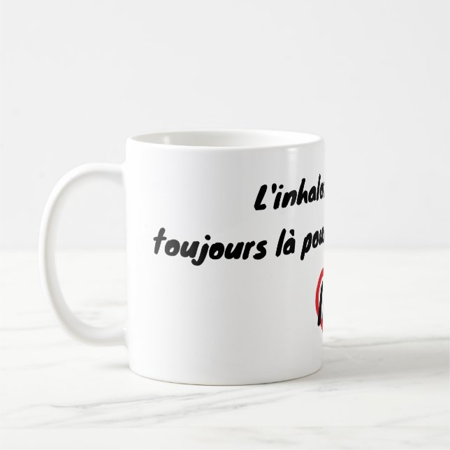 Toujours là pour vos crises d'apse kaffemugg (Vänster)