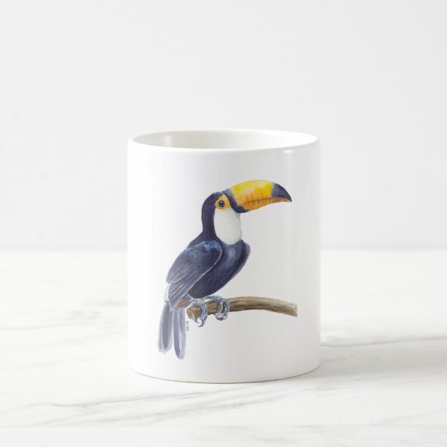 Toukan, tropisk fågel kaffemugg (Center)
