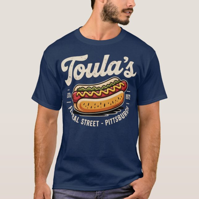 Toulas Hett Hundar - Pittsburgh T Shirt (Framsida)