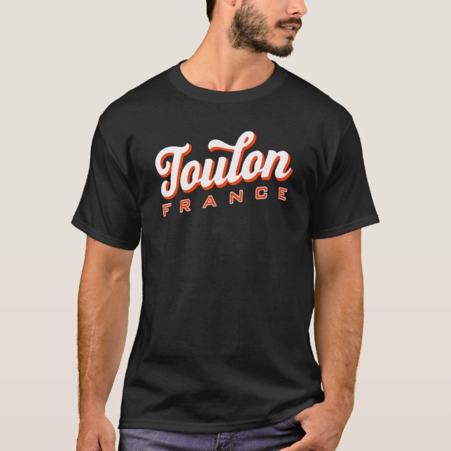Toulon Frankrike T Shirt (Framsida)