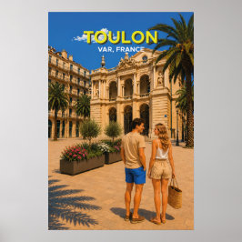 Toulon Opera – Vintage Travel Poster