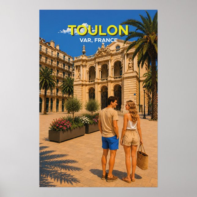 Toulon Opera – Vintage Travel Poster (Framsidan)