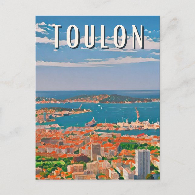 Toulon Photo Vintage  Vykort (Framsida)