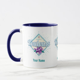 Toulouse City Frankrike Retro Violets Vintage Souv Mugg