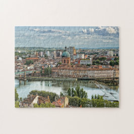 Toulouse Cityscape Frankrike Jigszle Puzzle Pussel