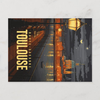 Toulouse de nuit vykort