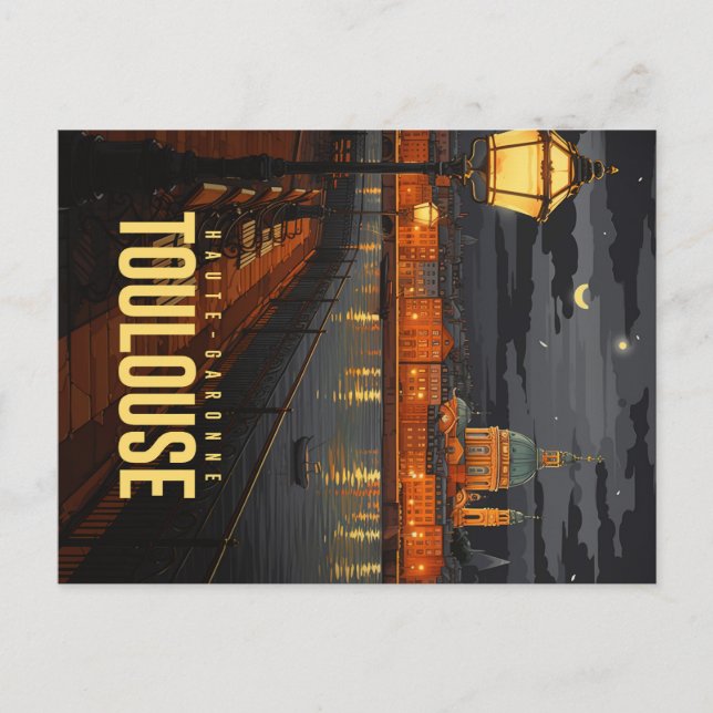 Toulouse de nuit vykort (Framsida)