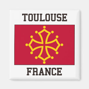 Toulouse Flagga Magnet