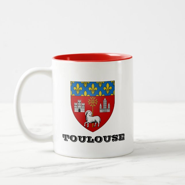 Toulouse Frankrike Coffee Mugg (Vänster)