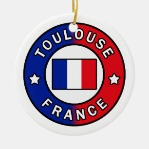 Toulouse Frankrike Julgransprydnad Keramik