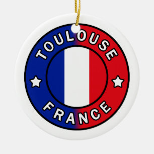 Toulouse Frankrike Julgransprydnad Keramik