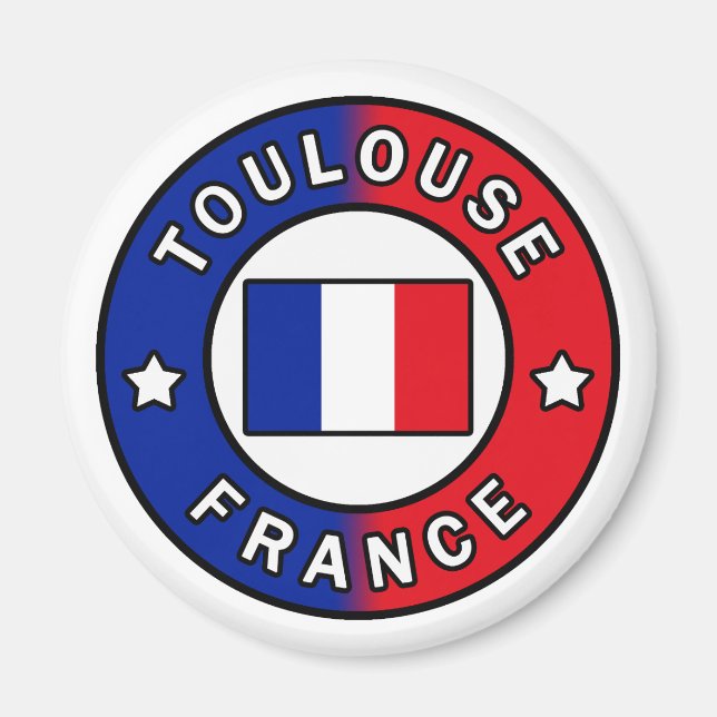 Toulouse Frankrike Magnet (Framsidan)