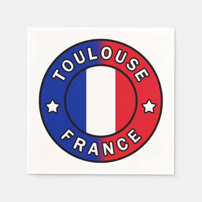 Toulouse Frankrike Pappersservett (Framsidan)