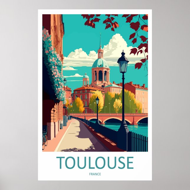 Toulouse Frankrike Poster (Framsidan)