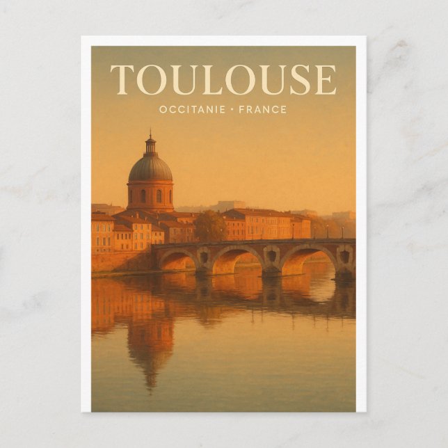 Toulouse — Frankrike reser 2026 Vykort (Framsida)