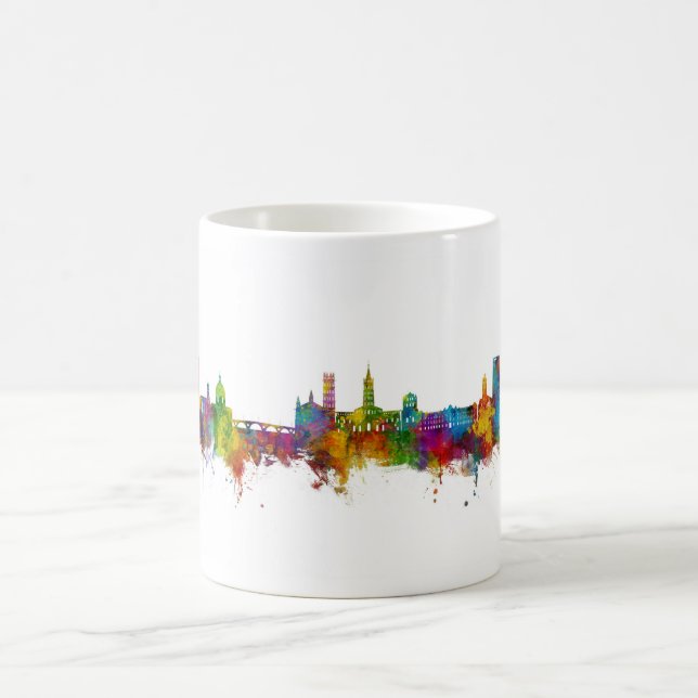 Toulouse Frankrike Skyline Kaffemugg (Center)
