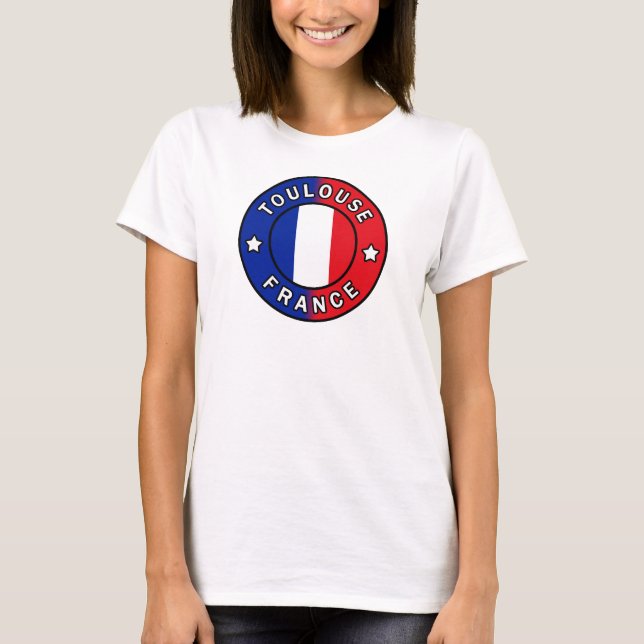 Toulouse Frankrike T Shirt (Framsida)
