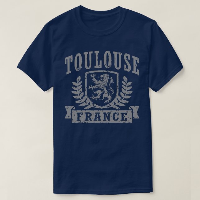 Toulouse Frankrike Tee Shirt (Design framsida)