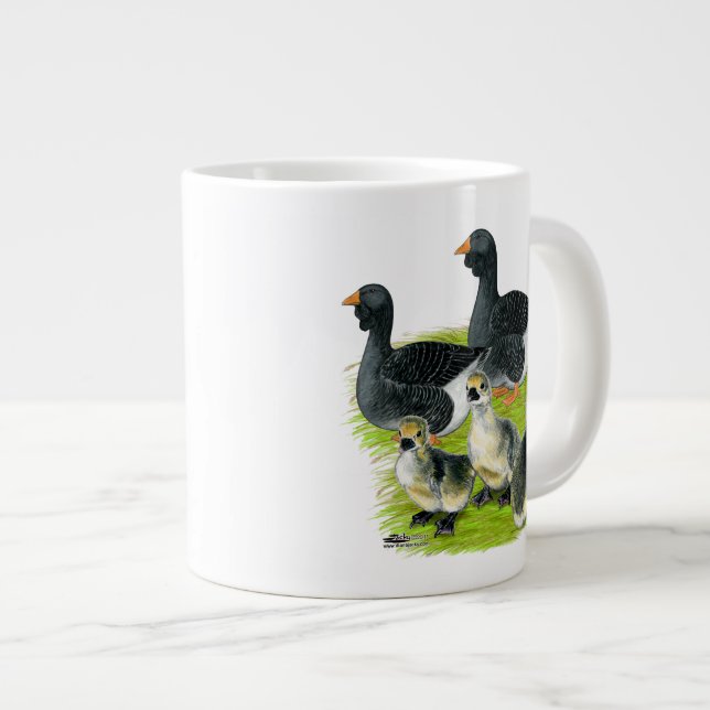 Toulouse Goose Family Jumbo Mugg (Framsida höger)
