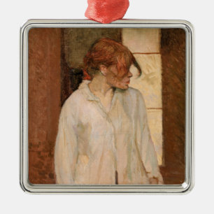 Toulouse-Lautrec - A Montrouge, Rosa La Rouge Julgransprydnad Metall