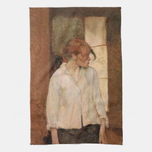 Toulouse-Lautrec - A Montrouge, Rosa La Rouge Kökshandduk