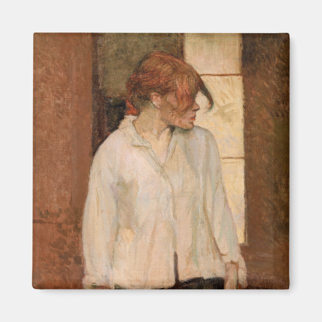 Toulouse-Lautrec - A Montrouge, Rosa La Rouge Magnet (Framsidan)