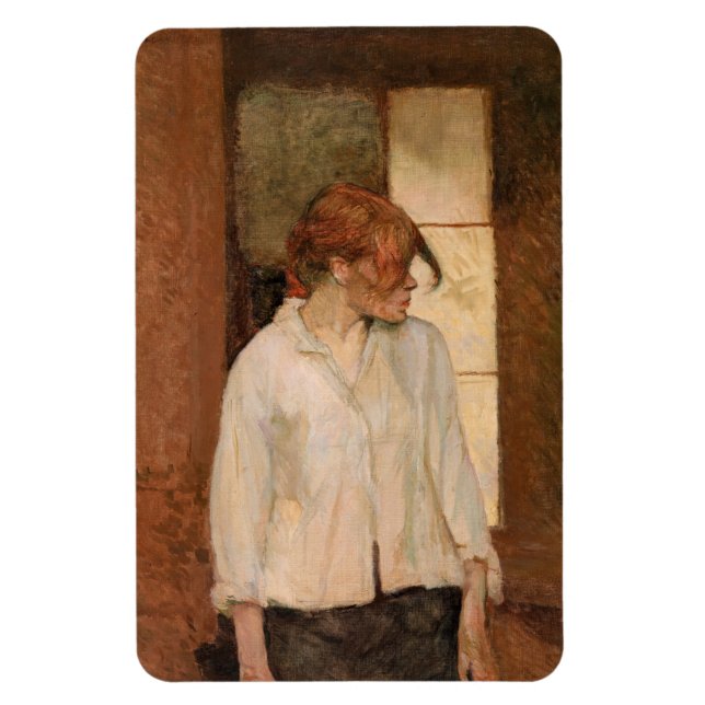 Toulouse-Lautrec - A Montrouge, Rosa La Rouge Magnet (Vertikal)