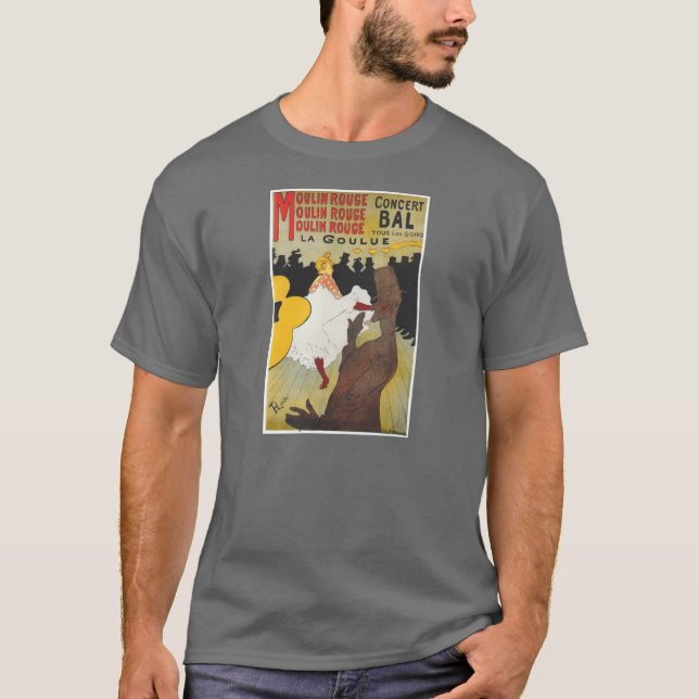 Toulouse Lautrec affischkonst T Shirt (Framsida)