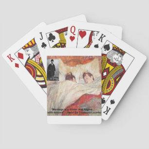 Toulouse-Lautrec Äktenskaps Citatpresenter & T-shi Casinokort