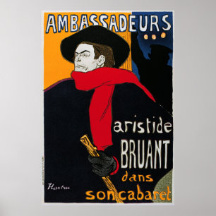 Toulouse-Lautrec: Ambassaurerna Aristide Bruant Poster