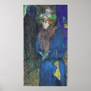 Toulouse-Lautrec - Avril på Rouge 1892 Poster