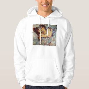 Toulouse-Lautrec bäddar ned in kysshoodien Sweatshirt Med Luva