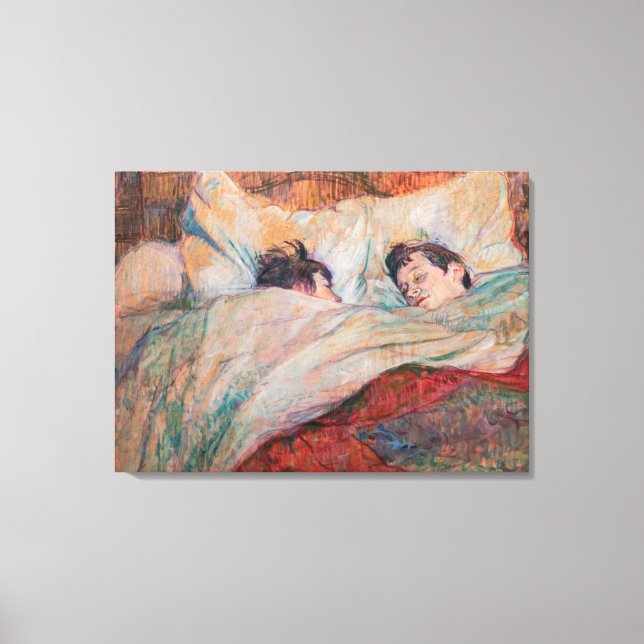Toulouse-Lautrec - Bed Canvastryck (Framsida)