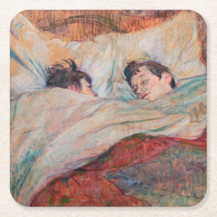 Toulouse-Lautrec - Bed Underlägg Papper Kvadrat