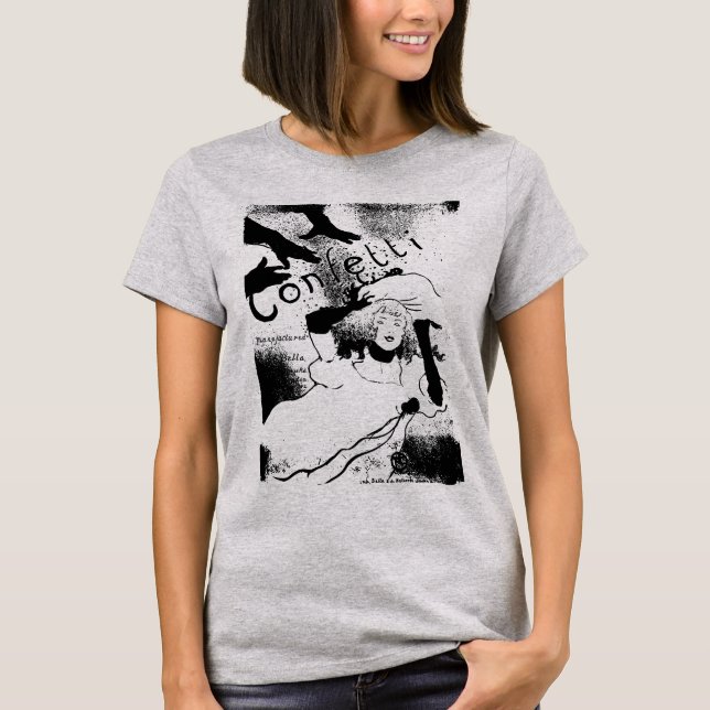 Toulouse-Lautrec Confetti Poster T Shirt 1894 (Framsida)
