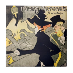 Toulouse-Lautrec - Divan Japonais Kakelplatta