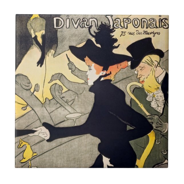 Toulouse-Lautrec - Divan Japonais Kakelplatta (Framsidan)