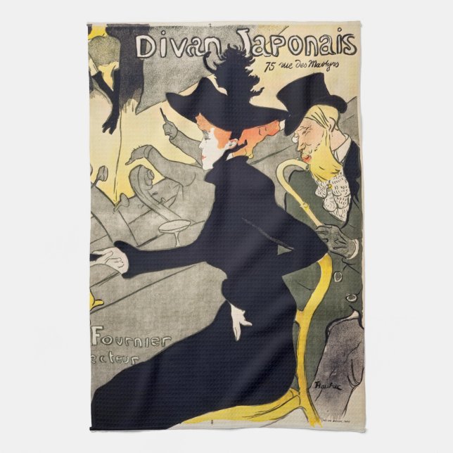 Toulouse-Lautrec - Divan Japonais Kökshandduk (Vertikal)