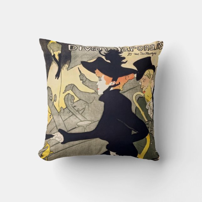 Toulouse-Lautrec - Divan Japonais Kudde (Framsida)