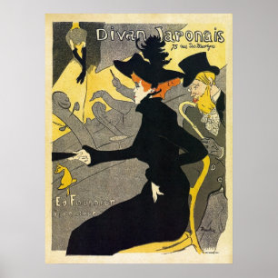 Toulouse Lautrec: Divan Japonais (musikkorridor) Poster